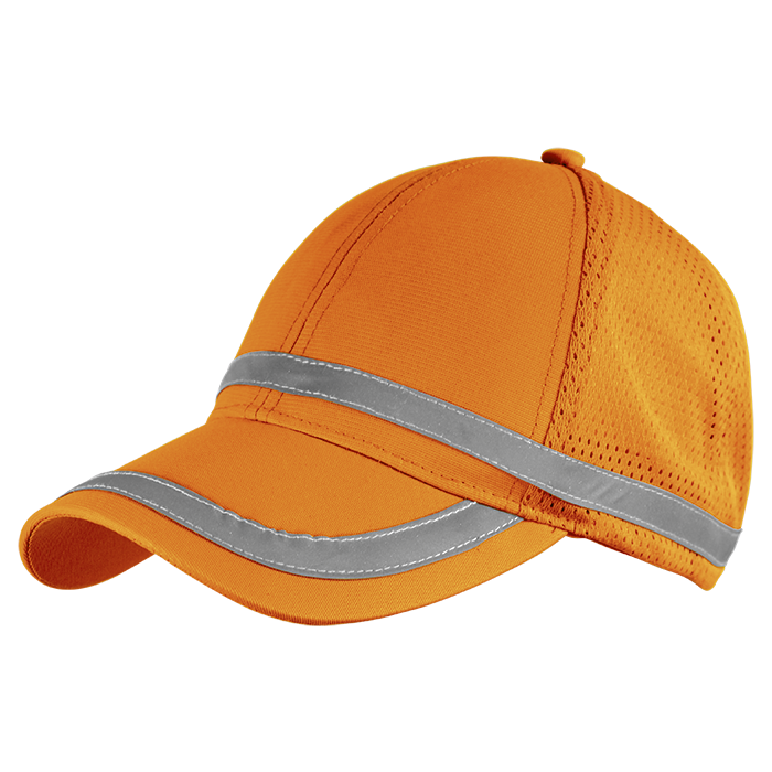 Barron Safety Cap With Mesh - Safety Orange