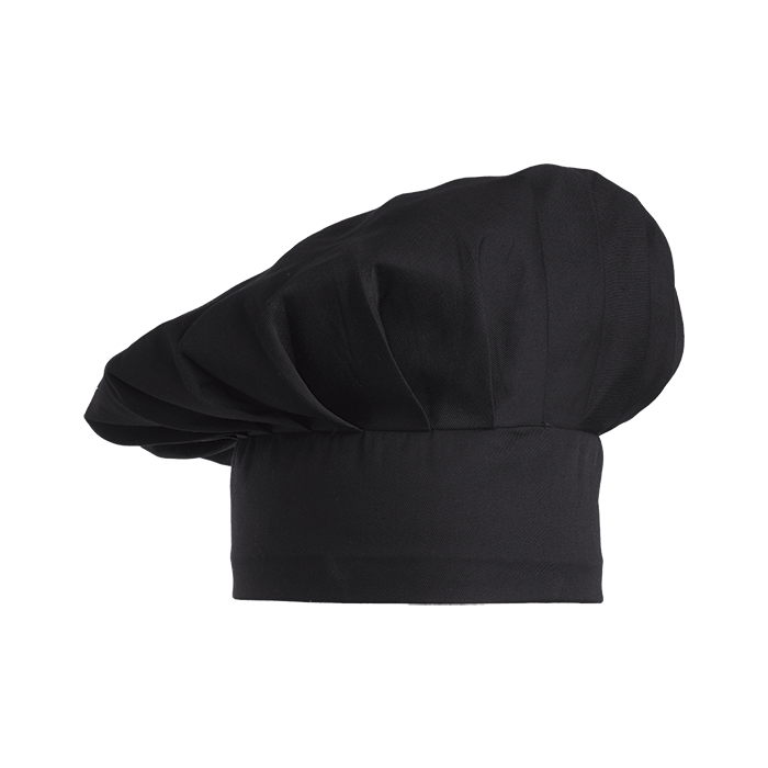 Chef Mushroom Hat - Black