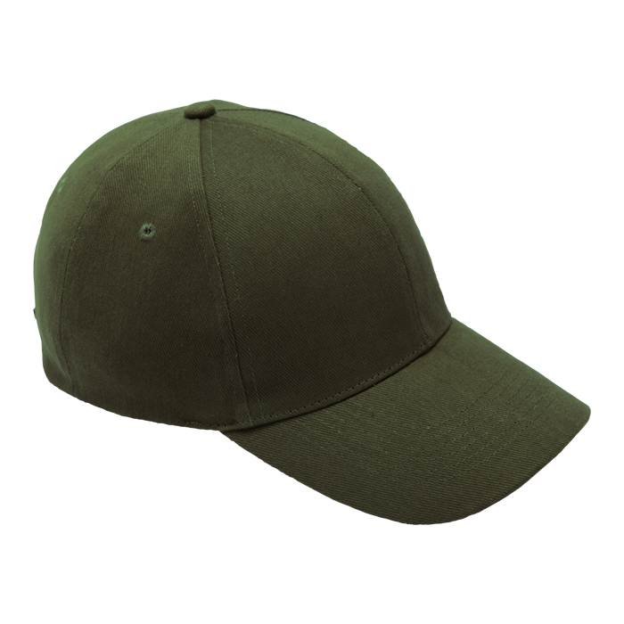 6 Panel Brushed Cotton Cap - Olive