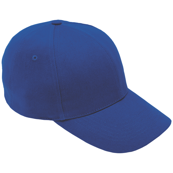 6 Panel Brushed Cotton Cap - Royal Blue