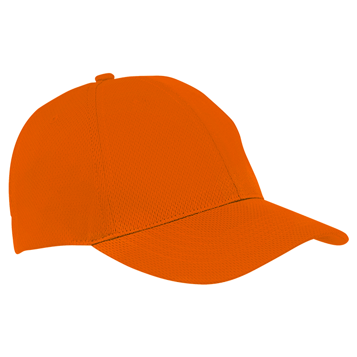 6 Panel Alloy Cap - Safety Orange