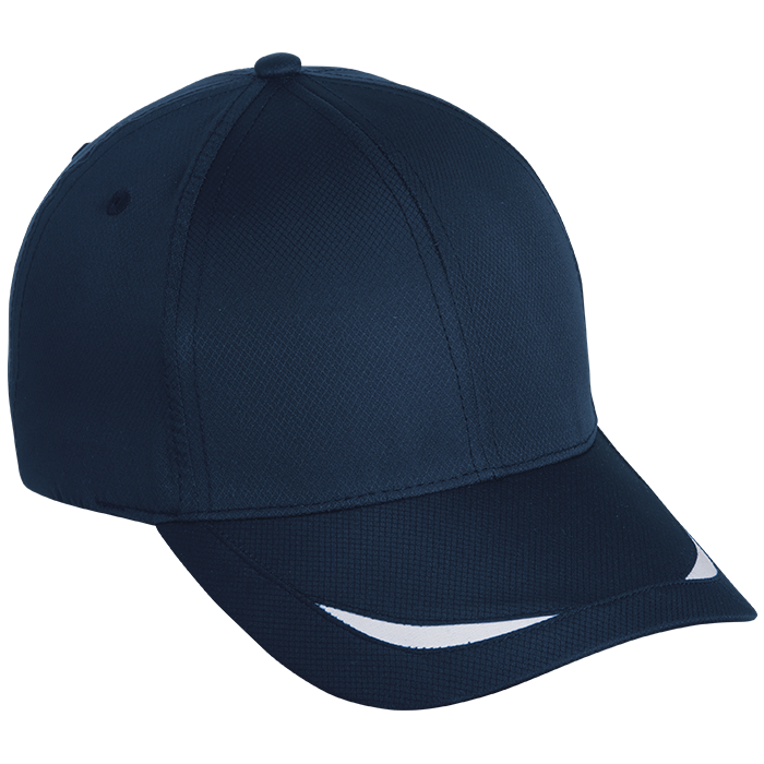 6 Panel Corner Insert Cap - Navy/White