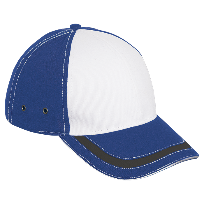 6 Panel District Cap - Royal/White/Grey