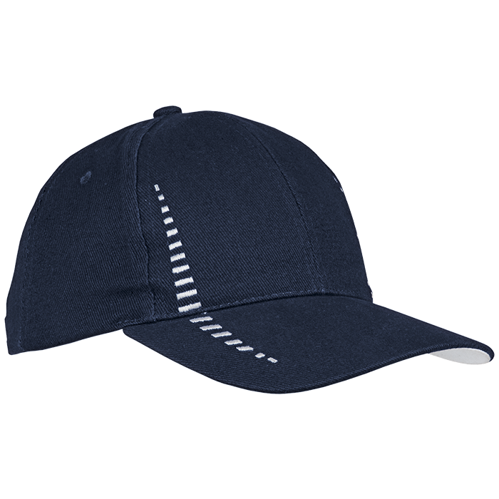 6 Panel Empire Cap - Navy/White