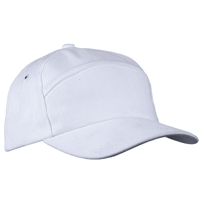 6 Panel Carbon Cap - White