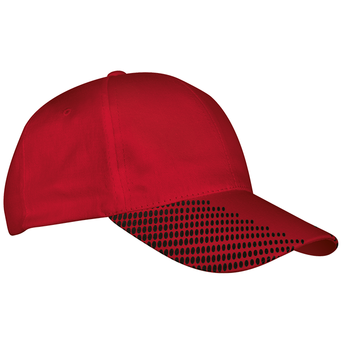 6 Panel Dash Cap - Red/Black