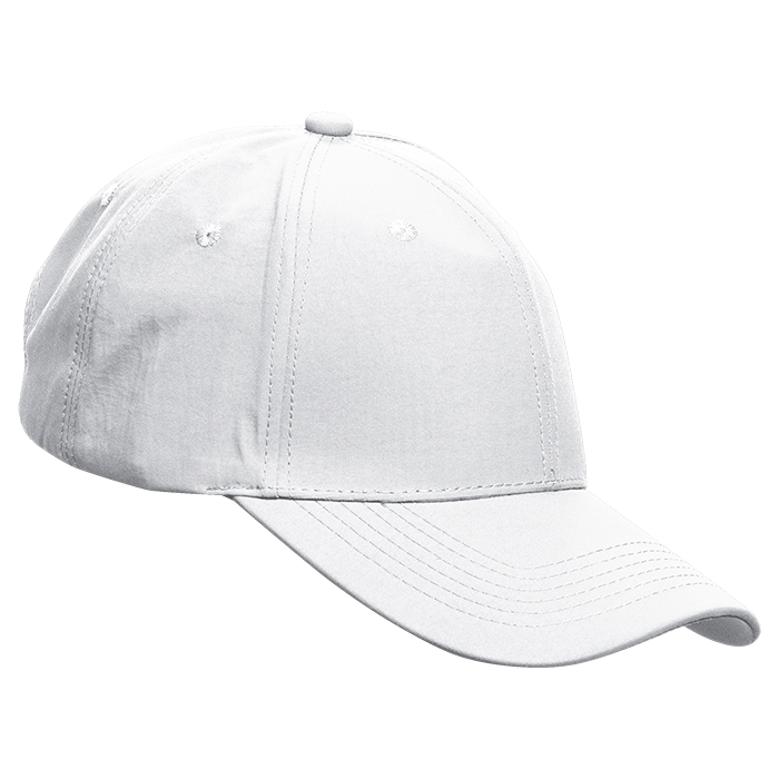 6 Panel Barron Active Apex Cap - White