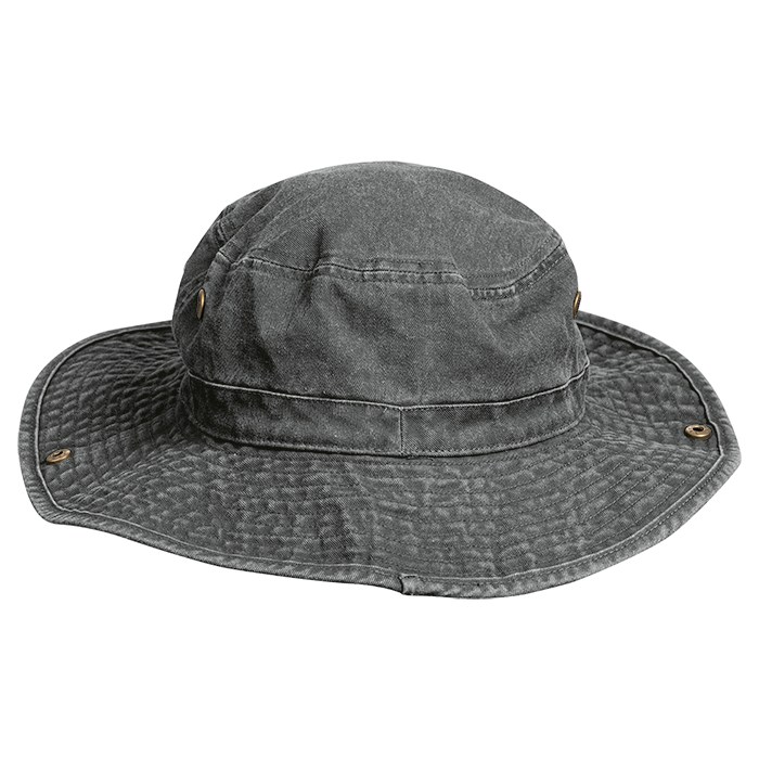 Washed Cotton Outdoor Hat - Grey