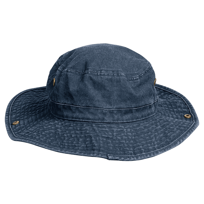 Washed Cotton Outdoor Hat - Navy