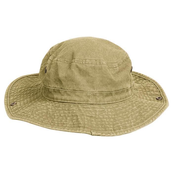 Washed Cotton Outdoor Hat - Stone