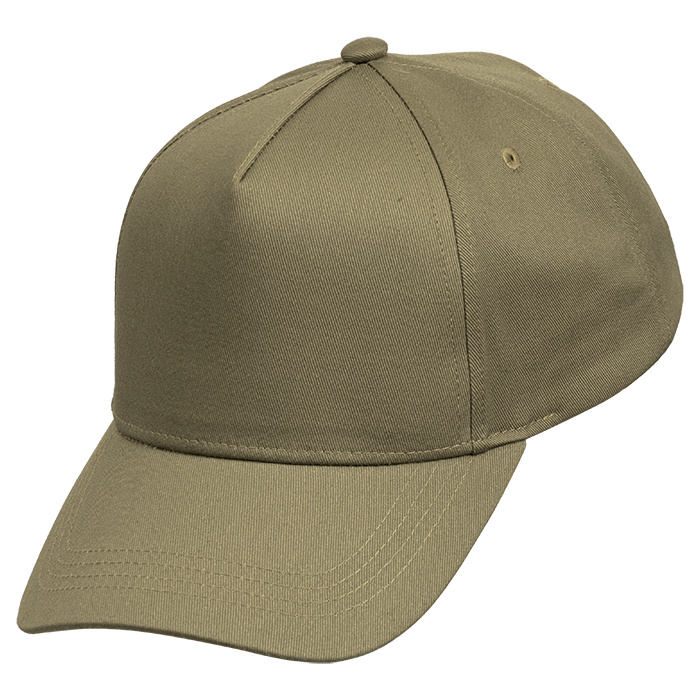 Owethu 5 Panel Peak Cap - Khaki