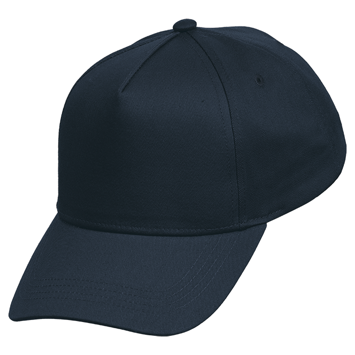 Owethu 5 Panel Peak Cap - Navy