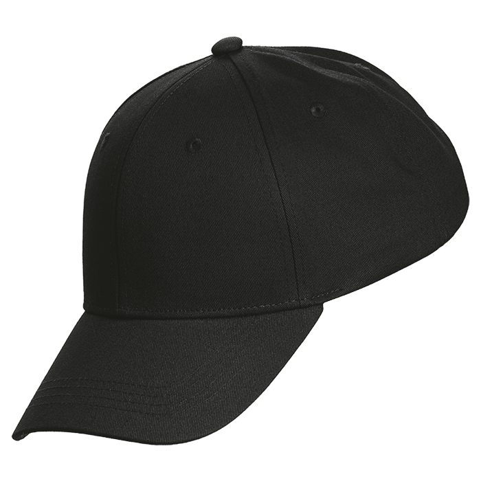 Clifford 6 Panel Cap - Black