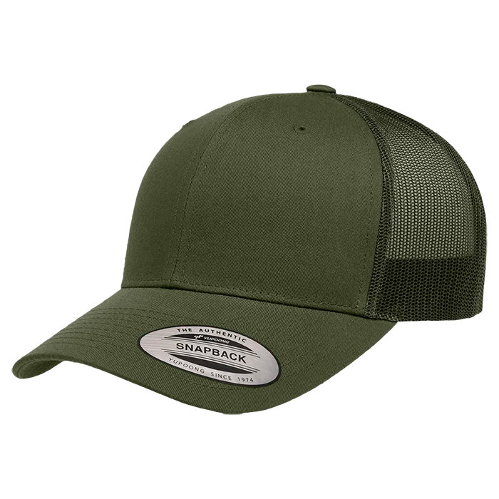 Retro Trucker Cap Adjustable Fit - Olive