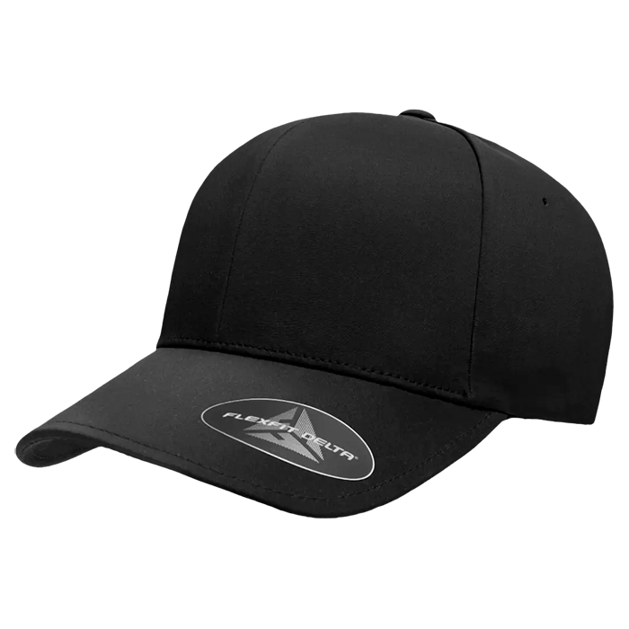 Stylish Delta Cap with Adjustable Fit - Black