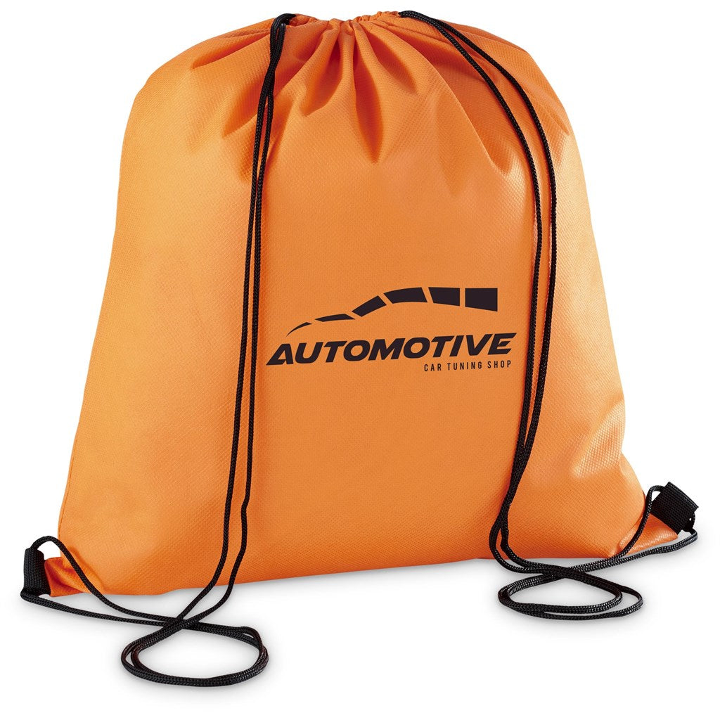 Altitude Whitefield Non-Woven Drawstring Bag - ORANGE