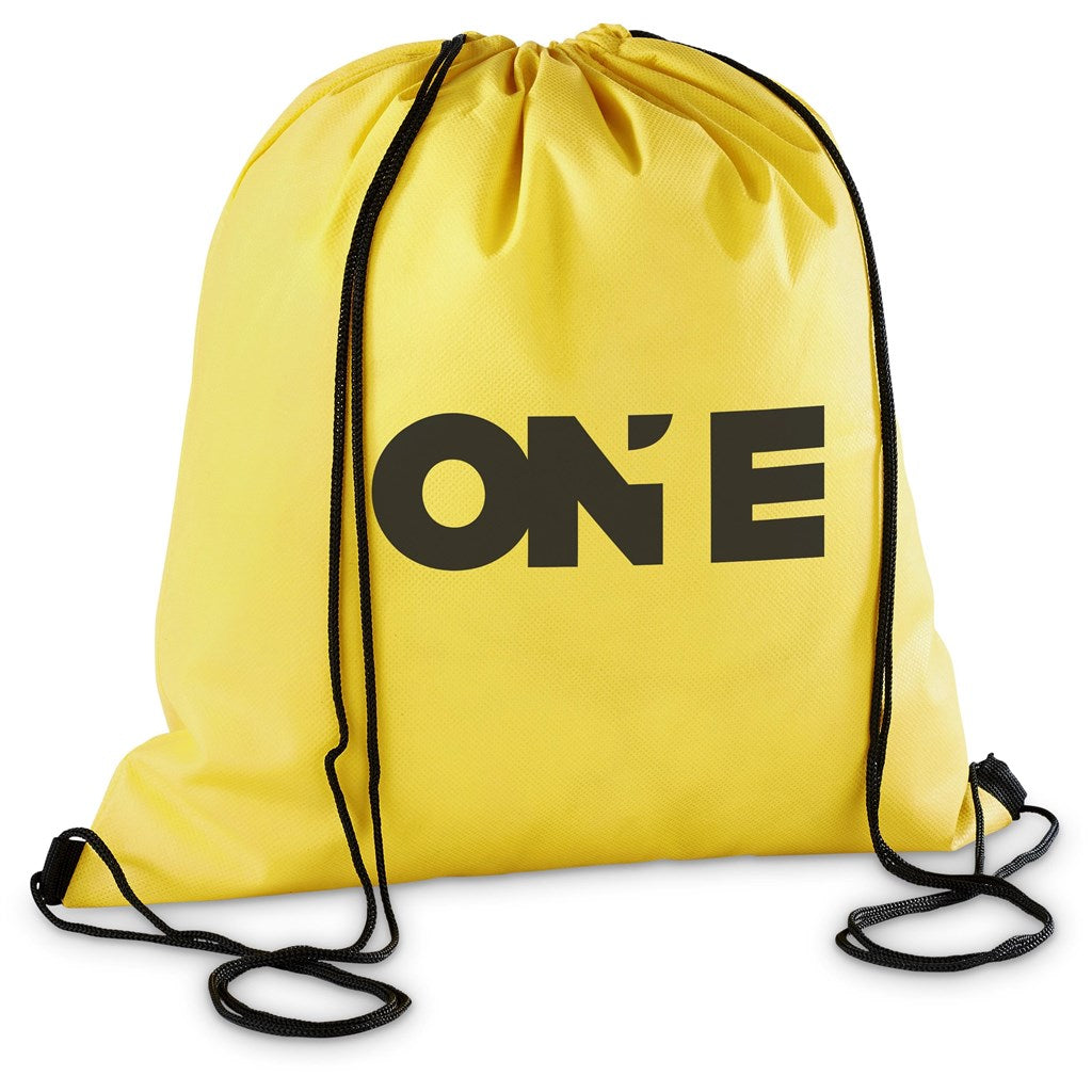 Altitude Whitefield Non-Woven Drawstring Bag - YELLOW