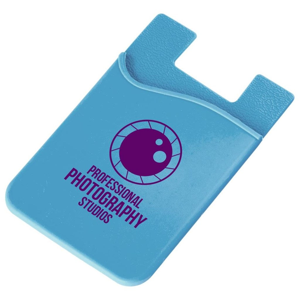 Altitude Razzle Dazzle Phone Card Holder - CYAN