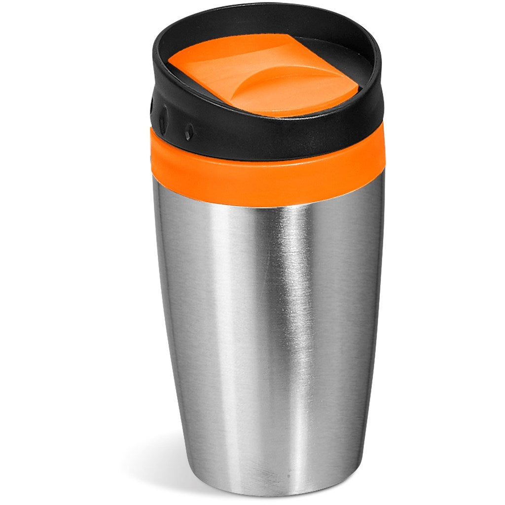 Altitude Vienna Stainless Steel & Plastic Double-Wall Tumbler - 300ml - Orange