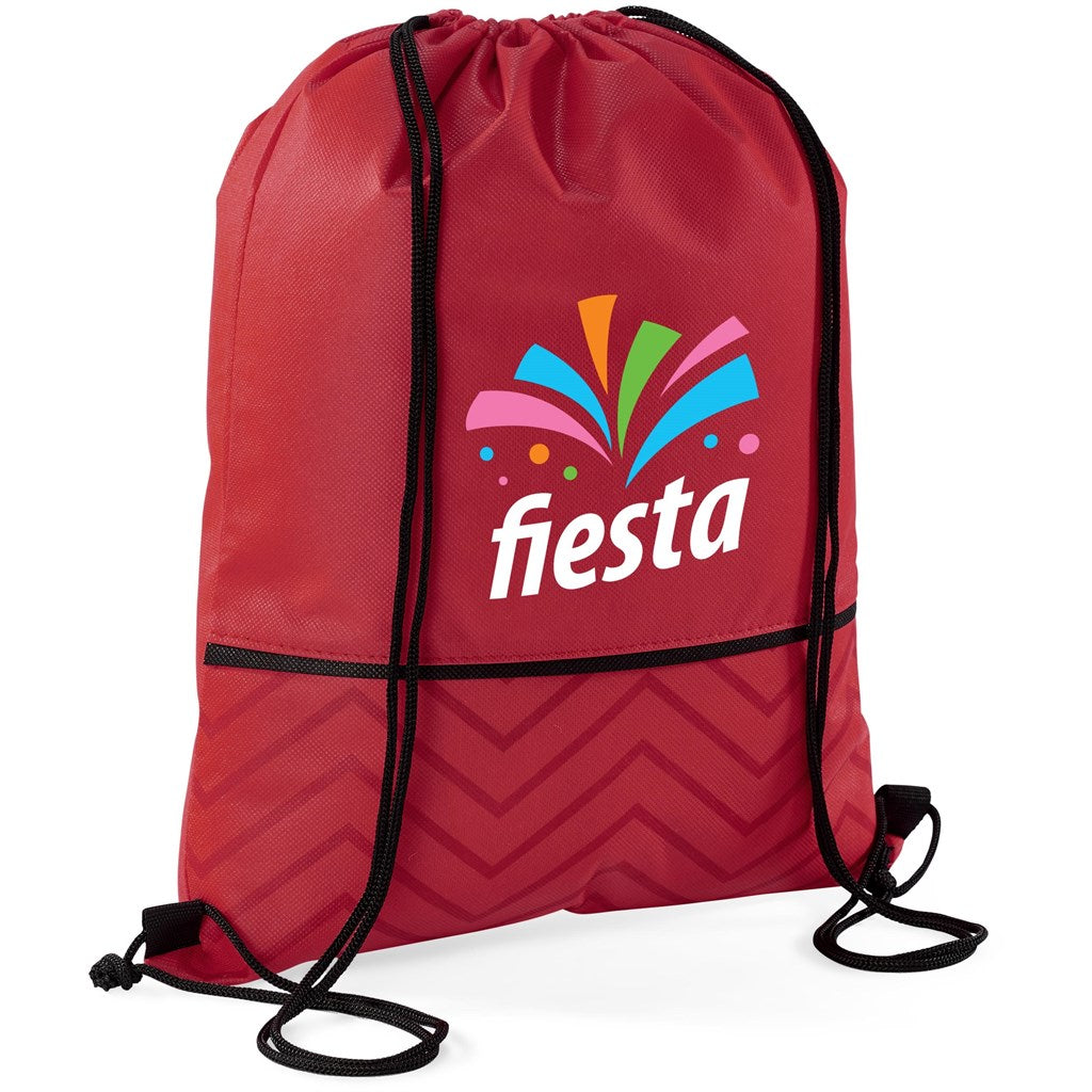 Altitude Waverly Non-Woven Drawstring Bag - RED
