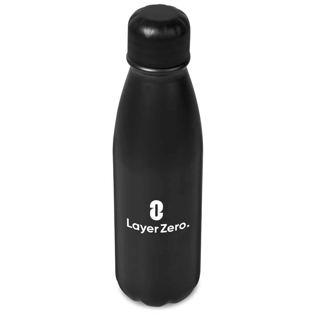 Altitude Nevaeh Aluminium Water Bottle - 600ml - BLACK