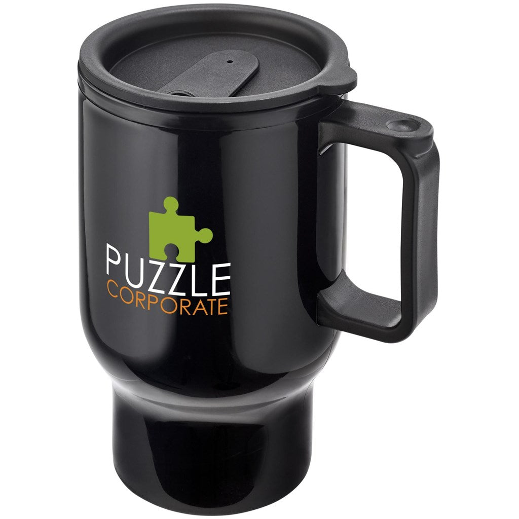 Altitude Whimsy Plastic Double-Wall Mug - 430ml - BLACK
