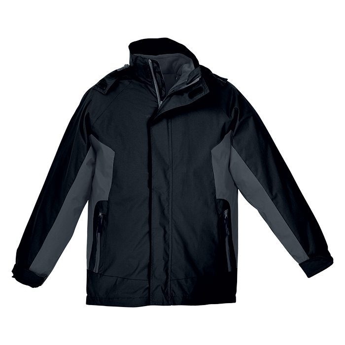 4-in-1 Jacket Mens - Black/Grey