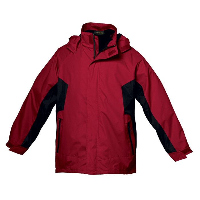 4-in-1 Jacket Mens - Red/Black
