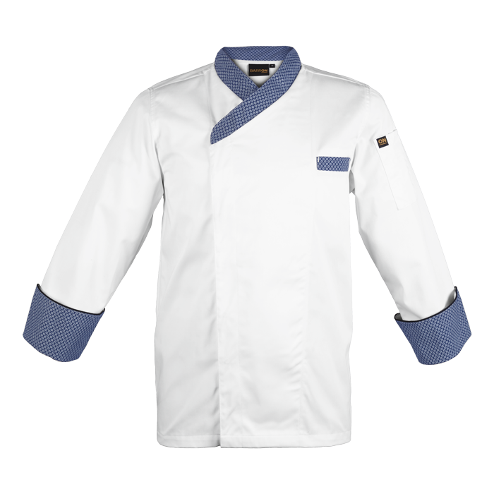 Pitseng Chef Jacket - White/Navy