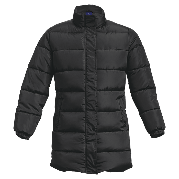 Longer Length Puffer Mens - Black