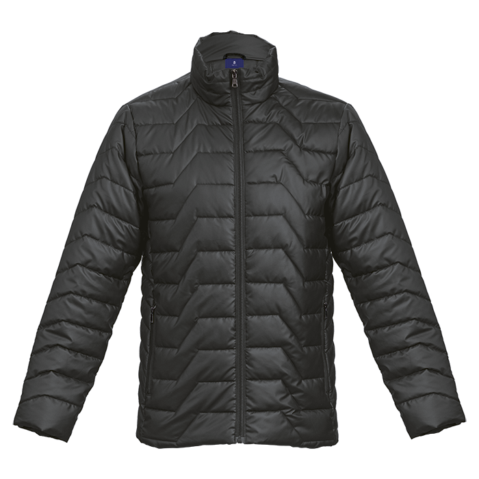 Soft PU Quilted Puffer Mens - Black