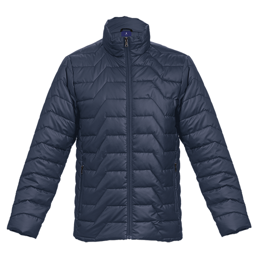Soft PU Quilted Puffer Mens - Navy