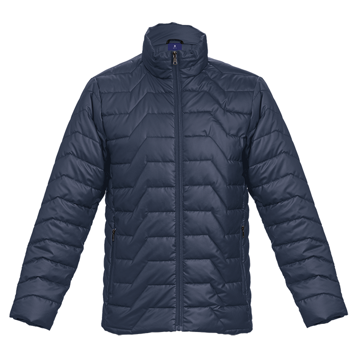 Soft PU Quilted Puffer Mens - Navy