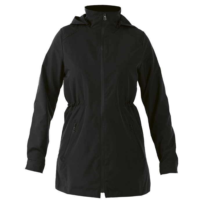 Water Resistant Rain Jacket Ladies - Black