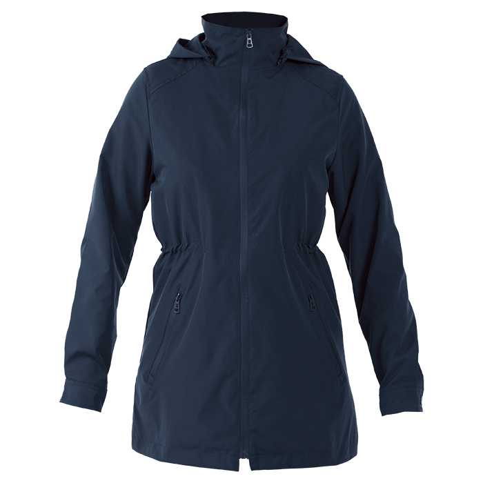 Water Resistant Rain Jacket Ladies - Navy