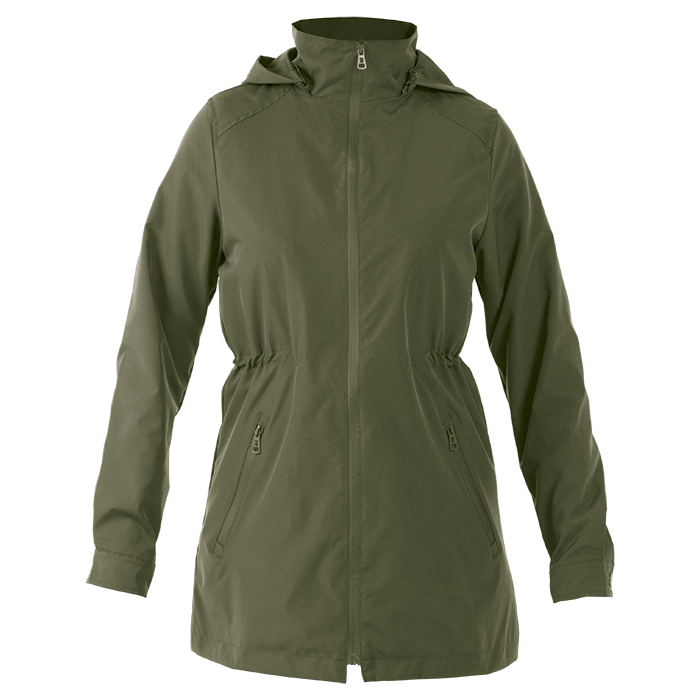 Water Resistant Rain Jacket Ladies - Sage