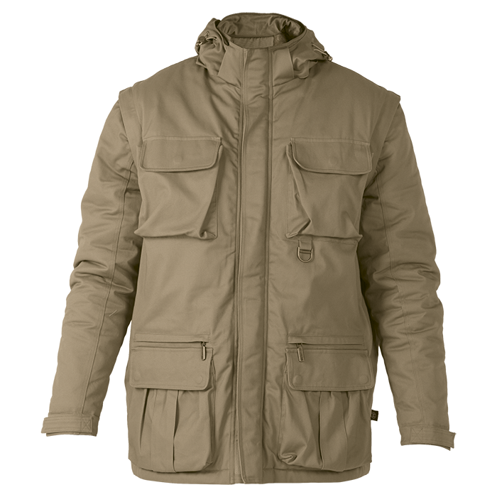 Heritage 2-In-1 Hunters Jacket Mens - Khaki