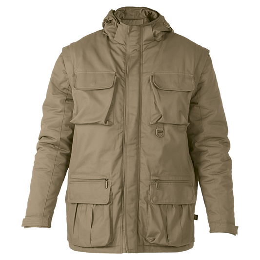 Heritage 2-In-1 Hunters Jacket Mens - Khaki