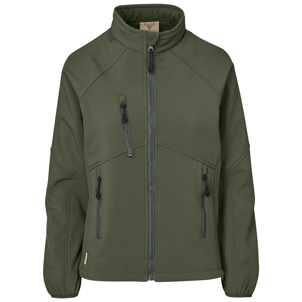 Ladies Midlands Softshell Jacket - OLIVE