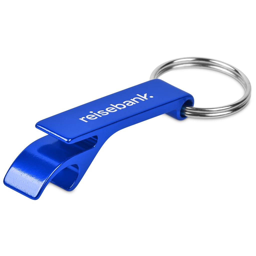 Altitude Tango Recycled Aluminium Bottle Opener Keyholder - BLUE