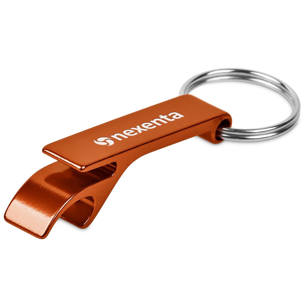 Altitude Tango Recycled Aluminium Bottle Opener Keyholder - ORANGE