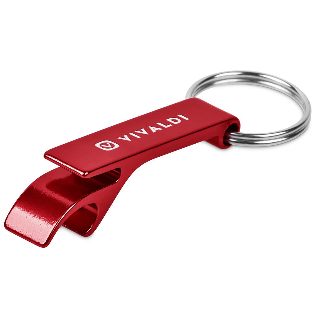 Altitude Tango Recycled Aluminium Bottle Opener Keyholder - RED