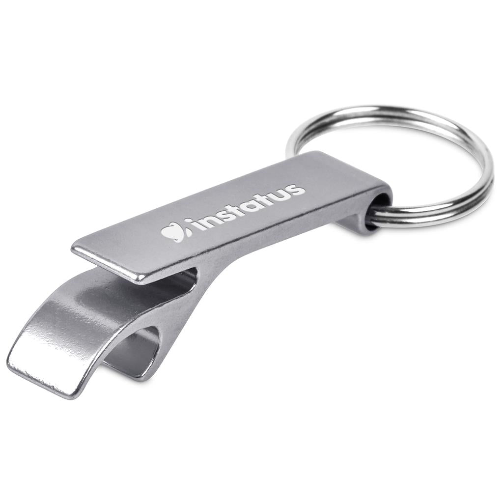 Altitude Tango Recycled Aluminium Bottle Opener Keyholder - SILVER