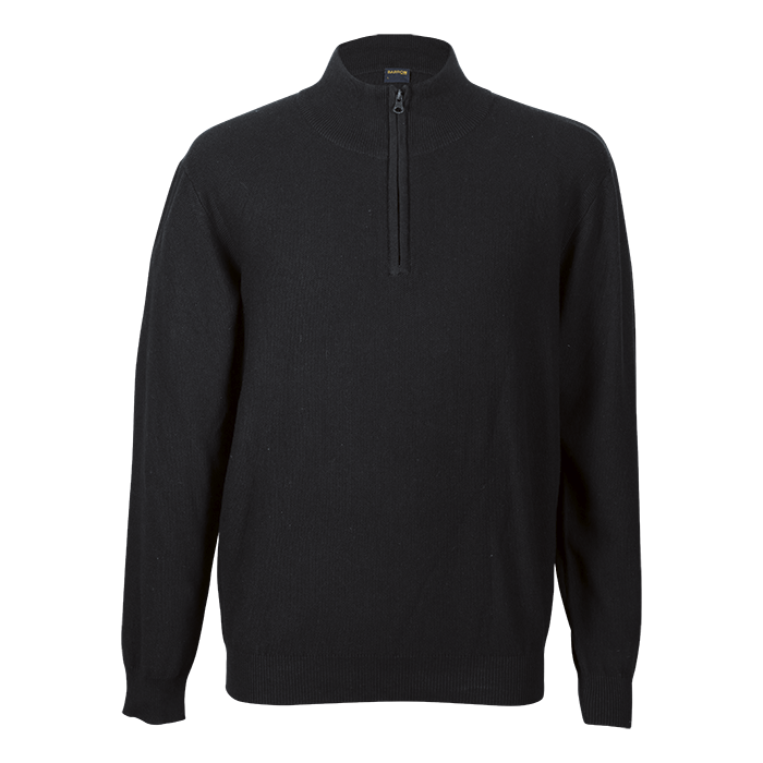 Georgia Quarter Zip Jersey - Black
