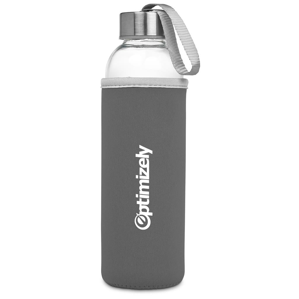 Kooshty Neo Glass Water Bottle - 500ml - GREY