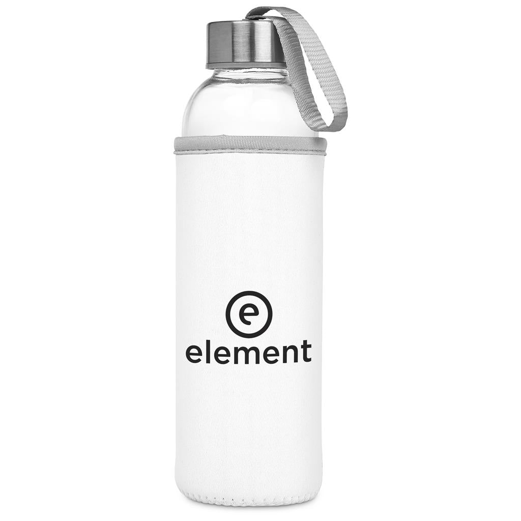 Kooshty Neo Glass Water Bottle - 500ml - SOLID WHITE