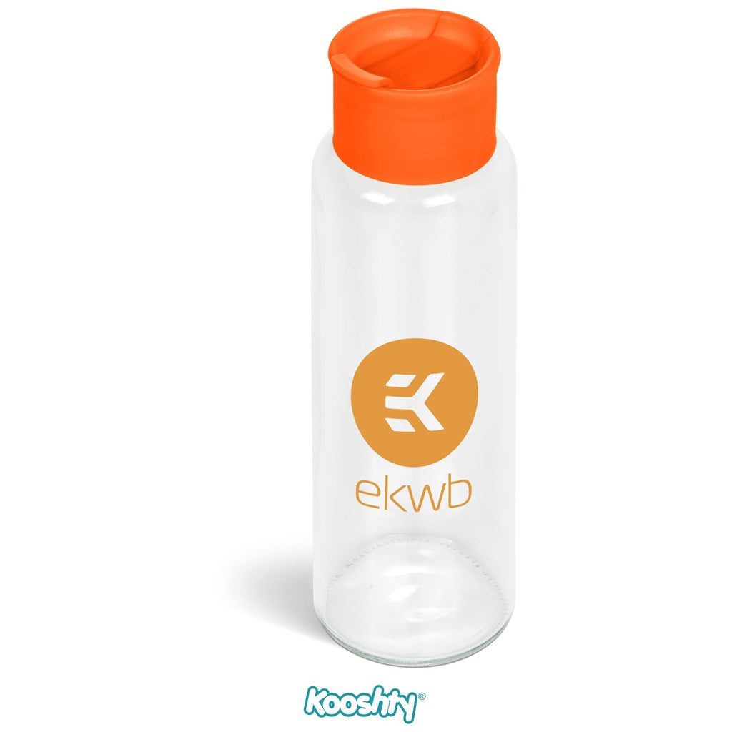 Kooshty Boost Glass Water Bottle - 700ml - ORANGE