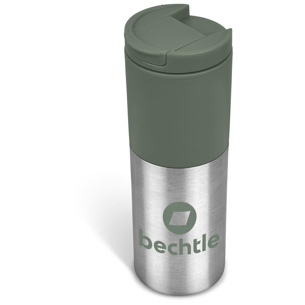 Kooshty Typhoon Stainless Steel & Plastic Double-Wall Tumbler - 450ml - MOSS GREEN