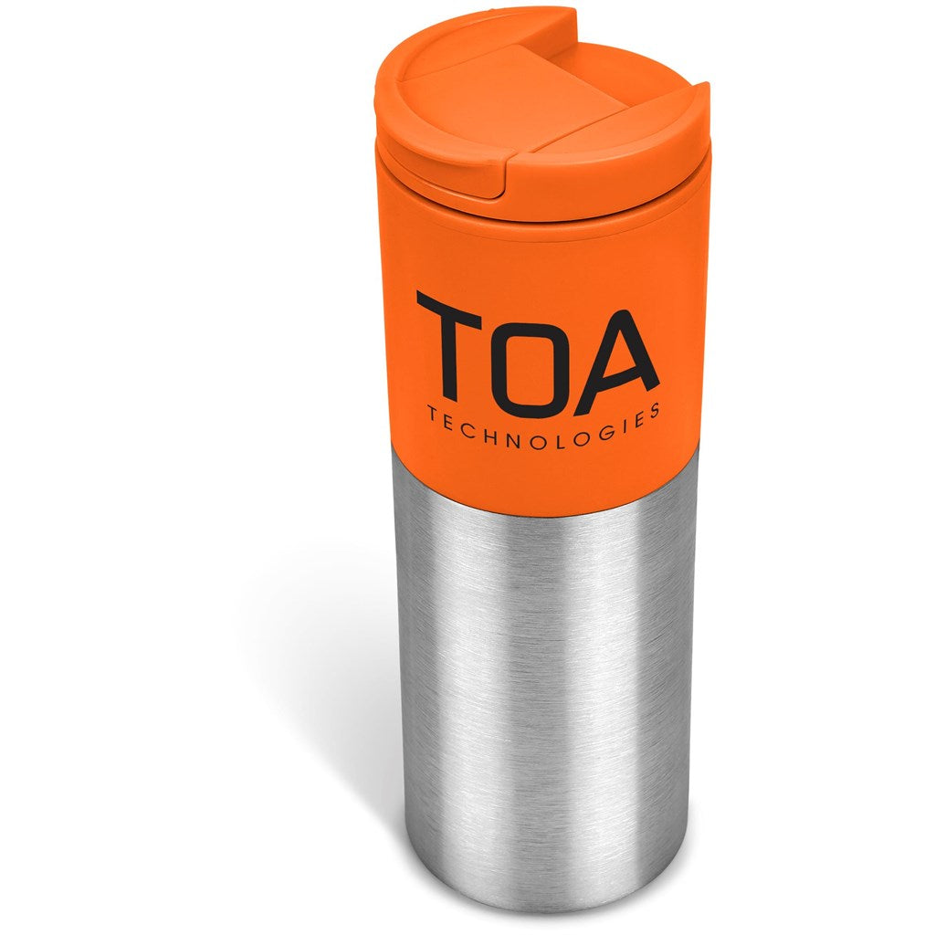 Kooshty Typhoon Stainless Steel & Plastic Double-Wall Tumbler - 450ml - ORANGE