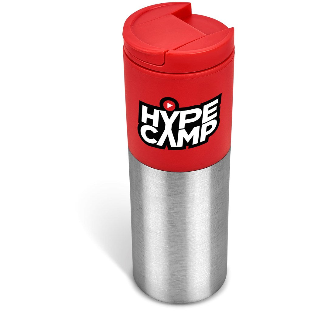 Kooshty Typhoon Stainless Steel & Plastic Double-Wall Tumbler - 450ml - RED